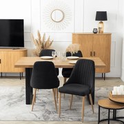 Fekete Étkezőszék TORINO