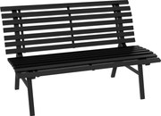 Outsunny 2-Személyes Alumínium Kerti Pad, Időjárásálló Pad, UV-álló Kerti Bútor Louvre Dizájnnal, Park Pad 240kg Teherbírással, Erkély Pad Erkély Tera