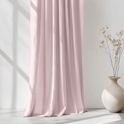 Goldea lenvászon keverék drapéria - púderrózsaszín 140x145 cm