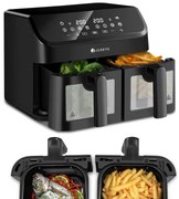 Juskys 9 L-es hőlégfritőz - fekete
