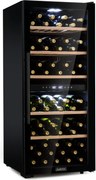 Klarstein Barossa 102D, borhűtő, 2 zóna, 102 palack, LED érintőképernyő, fekete