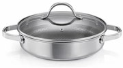 Tescoma SteelCRAFT mély serpenyő fedővel átmérő 28 cm, 2 fogantyúval, 28 cm
