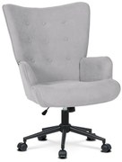 Füles Fotel Kerekekkel Ezüstszürke Színben AK-491