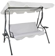 Kerti hinta 170 x 110 x 153 cm - világosszürke