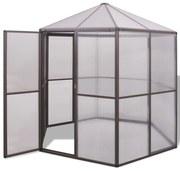 alumínium melegház 240 x 211 x 232 cm