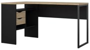 Felix Corner íróasztal, fekete matt / sonoma tölgy