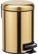 Wenko Leman 3 l pedálos szemetes, matt arany, 3 l