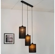 Brilagi - TUBES 3xE27/15W/230V fekete függeszték