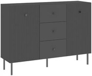 Komód Fekete Színben. VIENA CABINET 135 cm.