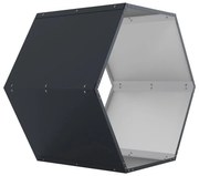 Tüzifatároló G21 HEX 53 - 92 x 60 cm, antracit
