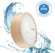 Fürdőszobai mennyezeti lámpa NATURAL 2xE27/15W/230V IP54 fenyő 27 cm