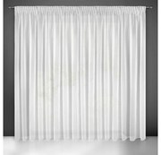 Esel fényes mikrohálós fényáteresztő függöny Fehér 400x250 cm