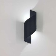 Led beltéri, fali lámpatest fekete Kültéri és beltéri fali lámpa 10W