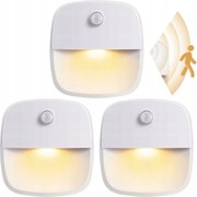 Akkumulátoros Mozgásérzékelő Lámpa Vezeték Nélküli Led 3 db Anál