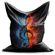 Classic babzsák lángoló kulcs - gyerek, fekete