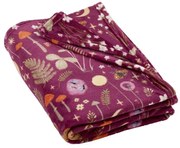 Lila mikroplüss takaró 130x170 cm Enchanted Twilight Animals – Catherine Lansfield