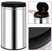 automata érzékelős rozsdamentes acél szemeteskuka 60 L
