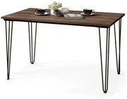 Mazzoni HAIRPIN S-120 Barna Tölgy - LOFT STÍLUSÚ ASZTAL KONYHÁBA/ÉTKEZŐBE/NAPPALIBA