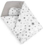 Bellatex Csillagok gyerek pólya szürke, 75 x 75 cm