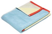 Kék frottír pamut törölköző 50x100 cm Block – Hübsch