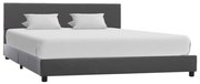 szürke műbőr ágykeret 120 x 200 cm