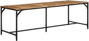 vidaXL tömör nyers mangófa étkezőasztal 220 x 90 x 75 cm