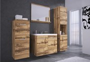 MALO fürdőszoba össszeállítás mosdóval, tölgy wotan
