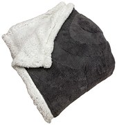 Sötétszürke mikroplüssből készült luxus báránytakaró 150x200cm TiaHome