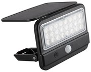 Rabalux 77040 - FLAXTON LED 7W 3,7V IP54 napelemes fali lámpa, fekete