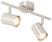 Modern mennyezeti lámpa acél 2-lámpás állítható - Jeana