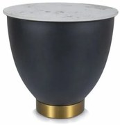 Ciprus B kerek dohányzóasztal fehér/fekete 48x45 cm