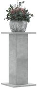 2 db betonszürke szerelt fa növénytartó állvány 30 x 30 x 60 cm