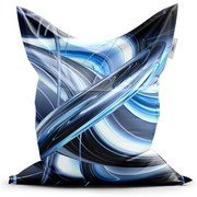 Classic babzsák kék absztrakció - gyerek, kék