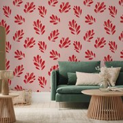 Fotótapéta - Piros levéllenyomatok (147x102 cm)