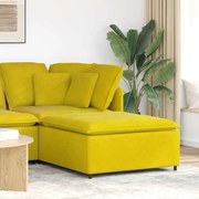 sárga moduláris kanapé lábzsámoly modul 100x100x48 cm
