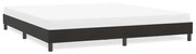 vidaXL fekete bársony ágykeret matrac nélkül 180x220 cm