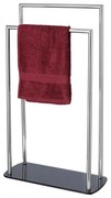WENKO 24076800 - RAVINA törölközőtartó 48x80 cm rozsdamentes acél/ezüst/fekete