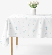 Goldea szögletes terítő 100% pamutvászon - nefelejcsek 80 x 80 cm