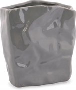 Váza négyzet alakú fedél szürke dekoráció szép