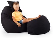 Fekete ALL IN Tini Babzsákfotel Garnitúra