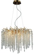 Kristály csillár zsinóron 9xG9/40W/230V arany