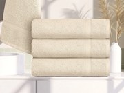 CLARYSSE ELEGANCE törölköző 70x140 cm krémszínű, 100% pamut