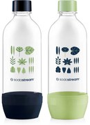 Sodastream Jet Green/Navy palack 2x 1 l,mosogatógépben mosható