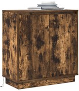 LED-es oldalpult Füstölt tölgy 71x34,5x75 cm Műgyanta