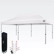 Nožnicový sátor 3x6 ALU falak nélkül - Alumínium keret, vízálló - falak nélkül - Fehér