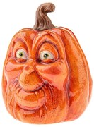 Őszi dekoráció Arcú tök, 9 x 12 cm, kerámia