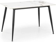 Webster étkezőasztal 120 cm, márvány / fekete