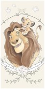 Disney Az Oroszlánkirály Simba fürdőlepedő, strand törölköző 70x140cm