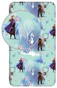 Disney Jégvarázs White Trees gumis lepedő 90x200 cm