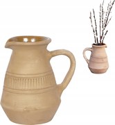 Agyag Váza Nagy virág dekorációs természetes agyag 20cm